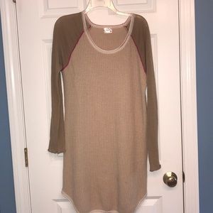 Free People Waffle Thermal Dress